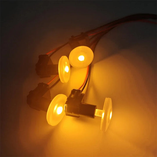 LED Ambient Light Transparent Lamp Body Circular Car Inner Bowl Light Door Handle Lights Handrail Lights Decorative Lamp