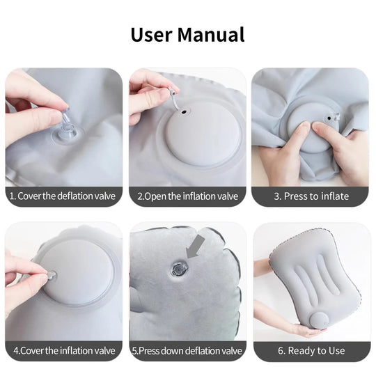 Portable Inflatable Pillow