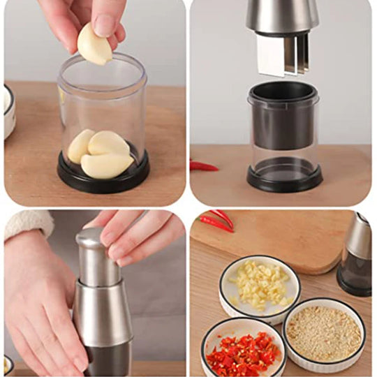 Manual Stainless Steel Garlic Chopper