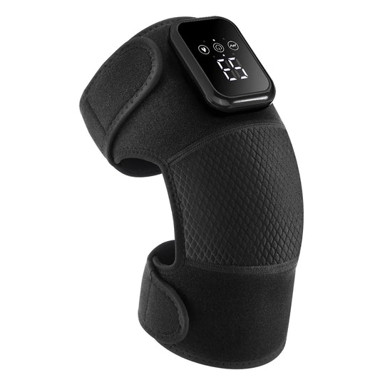 Electric Heating Shoulder Knee Massager with 3 Levels Vibration Muscle Relax Belt for Arm Enlarge Size for Shoulder