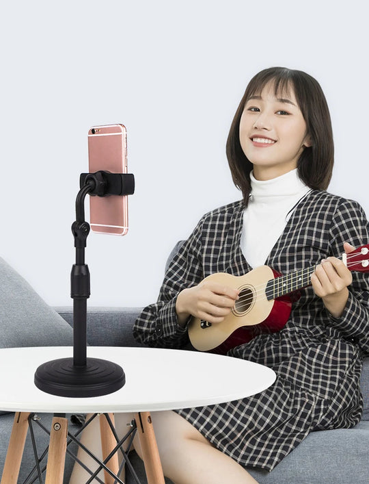 Desktop Tripod for Smartphone iPhone Stand with Phone Holder Bracket
