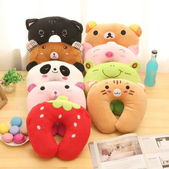 Cute Neck Pillow Creative U-shaped Neck Pillow Suitable for Outdoor Travel, Reducing Your Fatigue