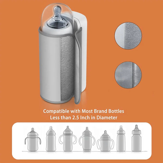 Cordless Milk Warmer with Temperature Control Baby Bottle Warmer Travel Warmer for Comfortable Baby Feeding On The Go