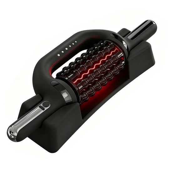 Electric Roller Massage Gun with Red Light