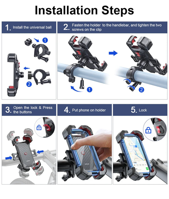 Joyroom 360° Shockproof & Universal Mount Bike Phone Holder –