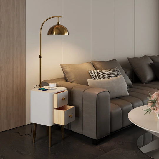 Italian Luxury Nightstand with Light Drawers