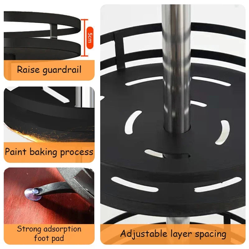 360° Rotating Spice Tray Kitchen Organizer
