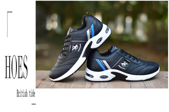 Men's leather sneakers Casual versatile shoes Outdoor non slip running footwear Fashion men's board shoes Zapatos Homme