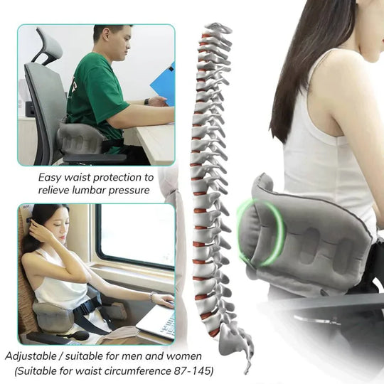 Inflatable Lumbar Support Pillow