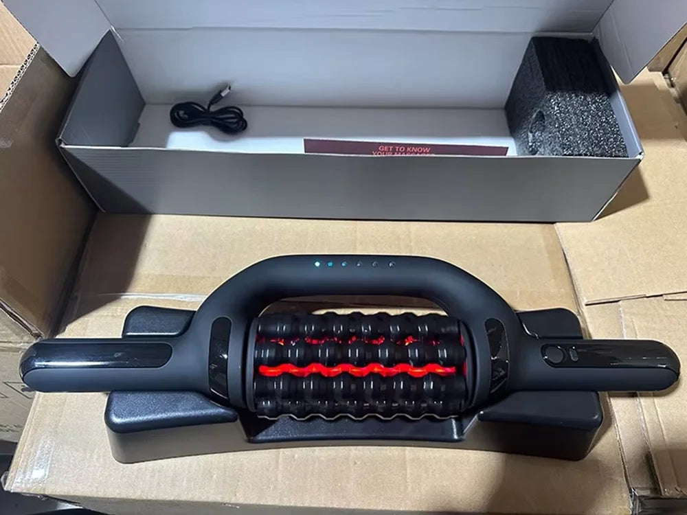 Electric Roller Massage Gun with Red Light