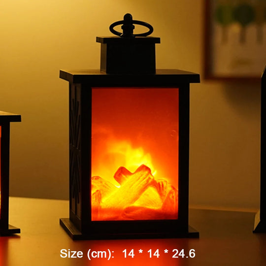 LED simulation flame lamp Nordic style decorative fireplace lamp creative home crafts atmosphere night light