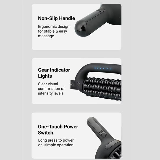 Electric Roller Massage Gun with Red Light