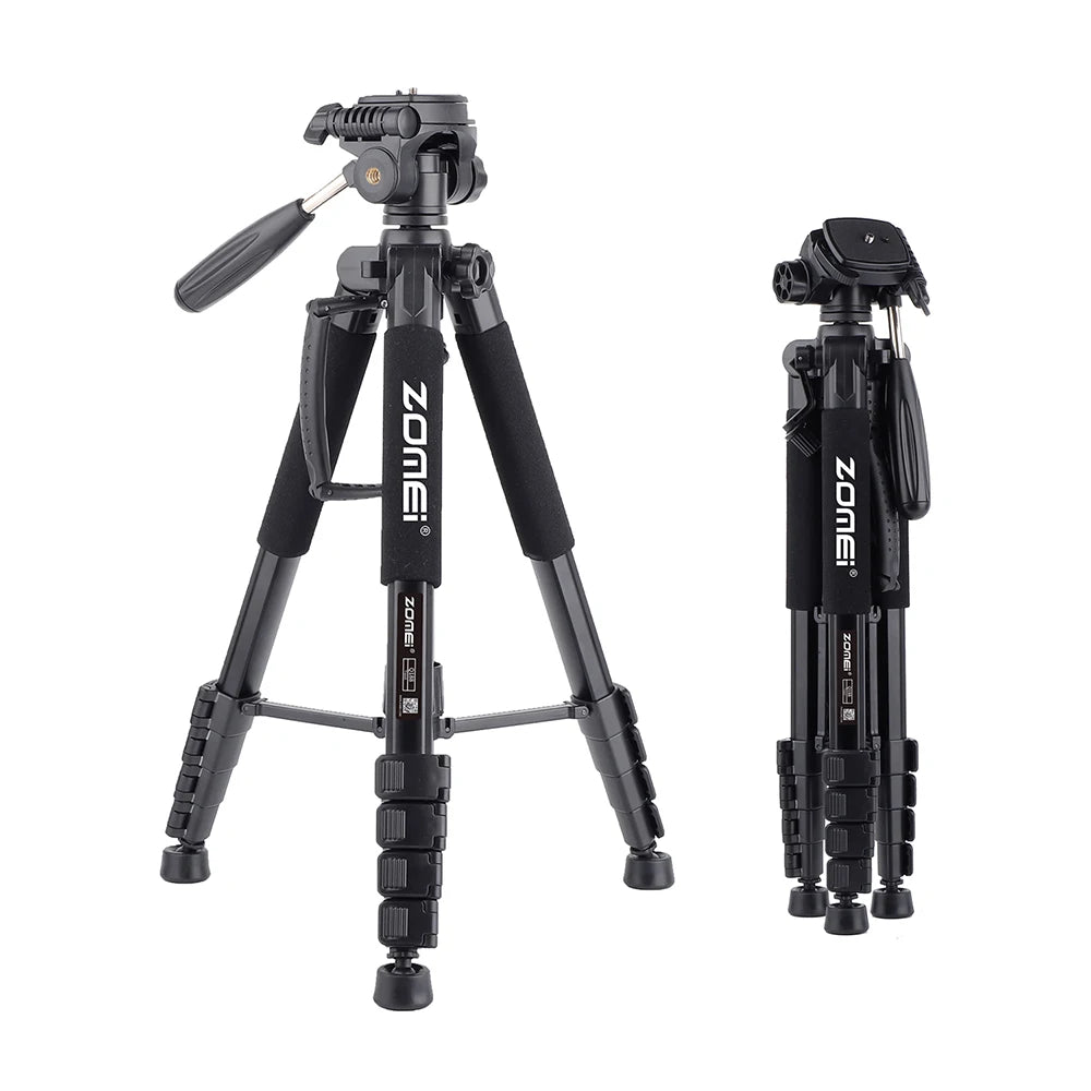 DSLR & Video Camera Stand with Phone Holder for Phones and Cameras