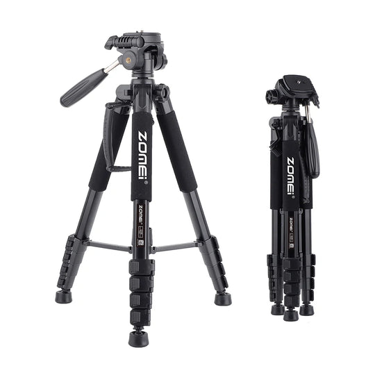 DSLR & Video Camera Stand with Phone Holder for Phones and Cameras