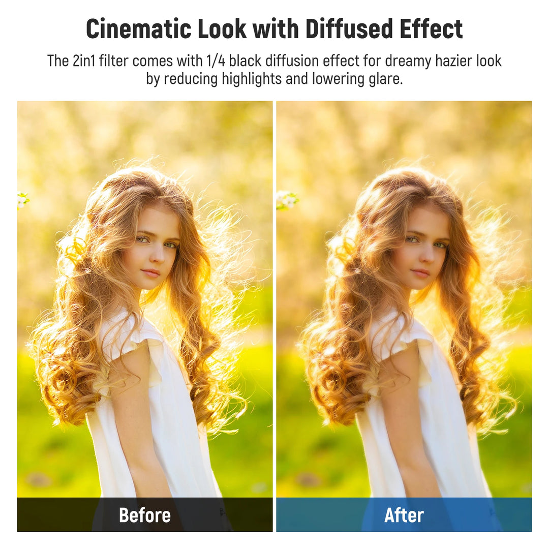 2-in-1 HD Neutral Density with Mist Dreamy Cinematic Effect