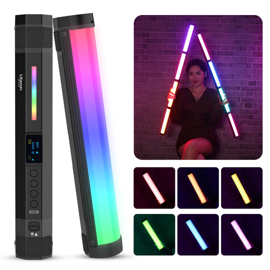 2500-9000K LED Photography Stick with Soft Light, Rechargeable Wand for Video & Creative Lighting