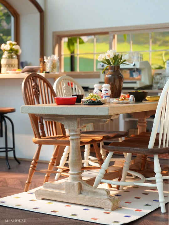 1/6 doll house model furniture accessories mini model Free combination retro table legs desktop