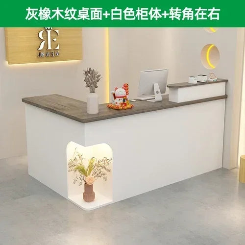 Bar Modern Reception Desk Tall Cabinet Lights Office Table Reception Desk Commercial Cashier Mostrador Garden Furniture Sets