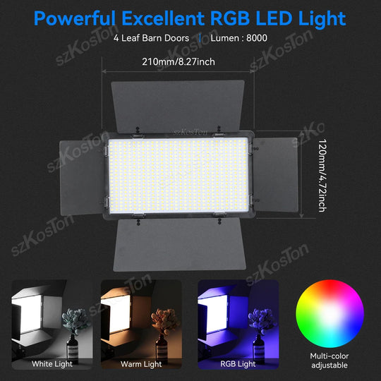 U600 RGB LED Photo Studio Light