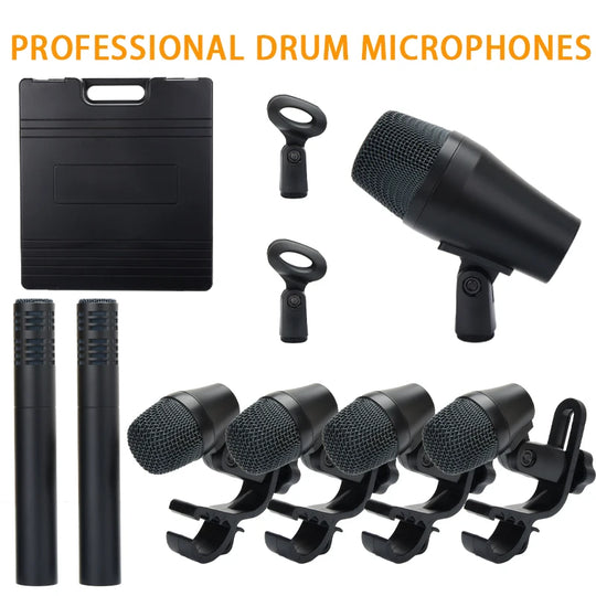 914 drum microphone, windproof cotton heart-shaped tubular condenser microphone, for live performances and studio recording