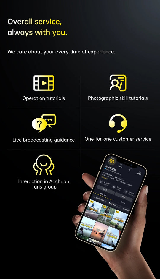 AOCHUAN 3-Axis Handheld Gimbal Stabilizer for Smartphones