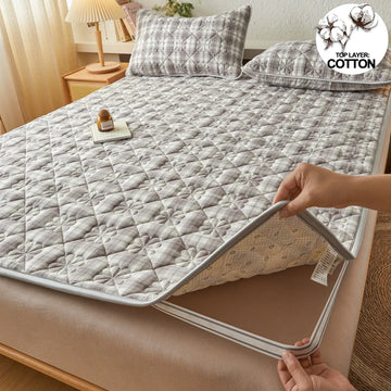 Super Comfort Mattress Protector – 100% Cotton Top Layer