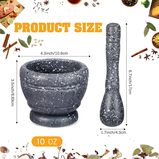 Mini Garlic Press & Mortar Grinder