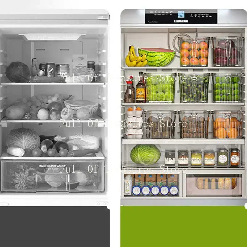 Refrigerator Storage Food Container with Drain Basket