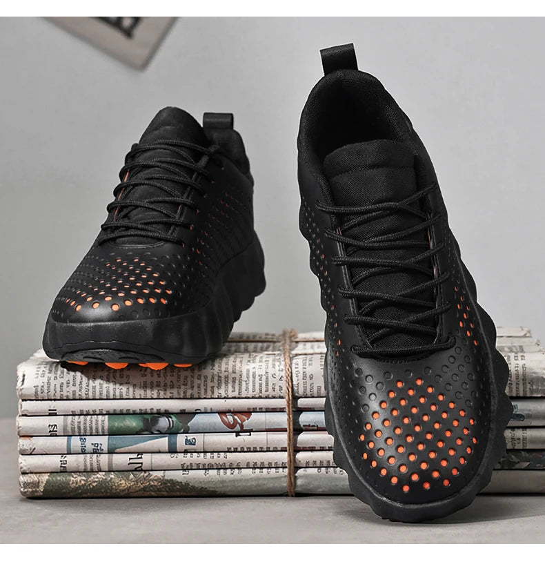 Men's Comfortable Running Shoes Breathable Thick sole Non-slip Casual Sports Shoes Cushioning Outdoor Walking Sneakers For Men
