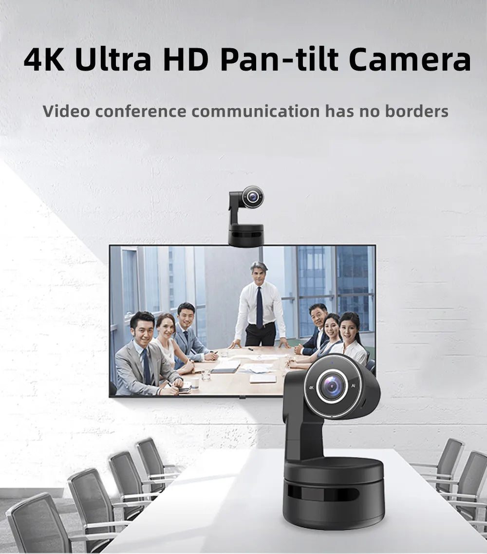 4K PTZ Webcam with AI Framing