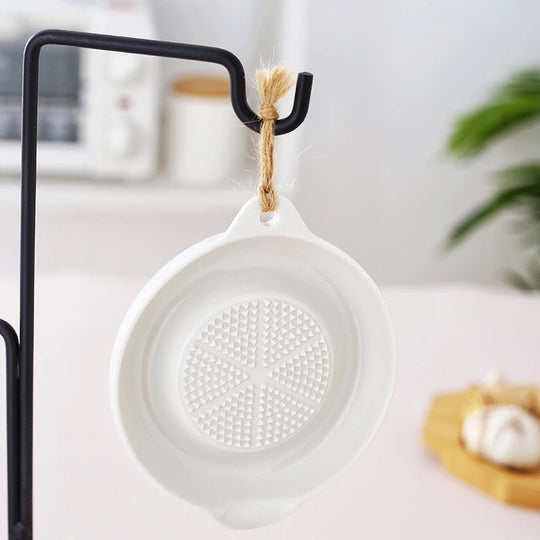 White Ceramic Ginger & Garlic Grater