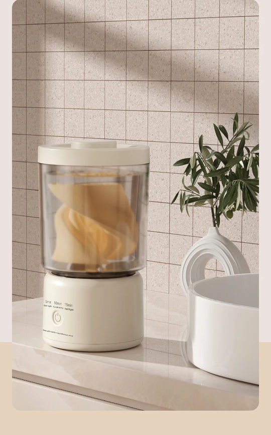 Mini Washer Underwear&Socks Makeup Brush Cleaner Washer Rechargeable Wireless Portable for Travel/Home/Dormit