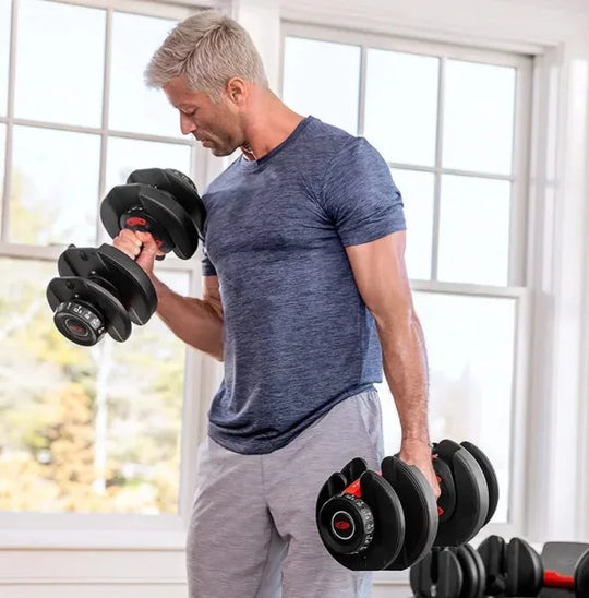 40kg / 90lbs Smart Adjustable Dumbbells for Men