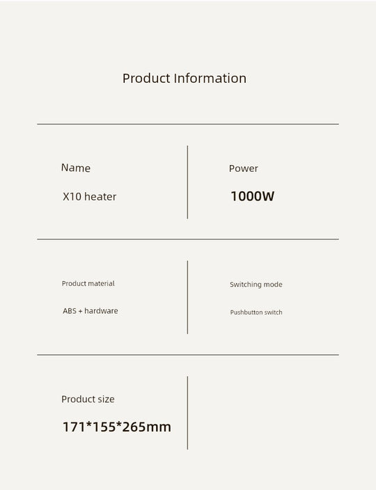 Black Technology Mute Graphene Heater