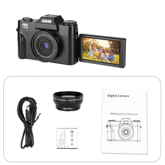 4K 48MP WIFI Camcorder Digital Camera