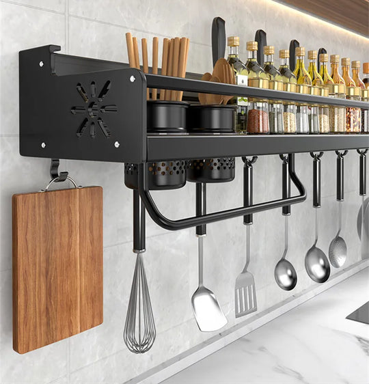 Kitchen Spice Storage Knives Holder Knife Stand Spice Rack Organizer Knives Holder Spoon and Chopsticks Rest Hanging Organizers