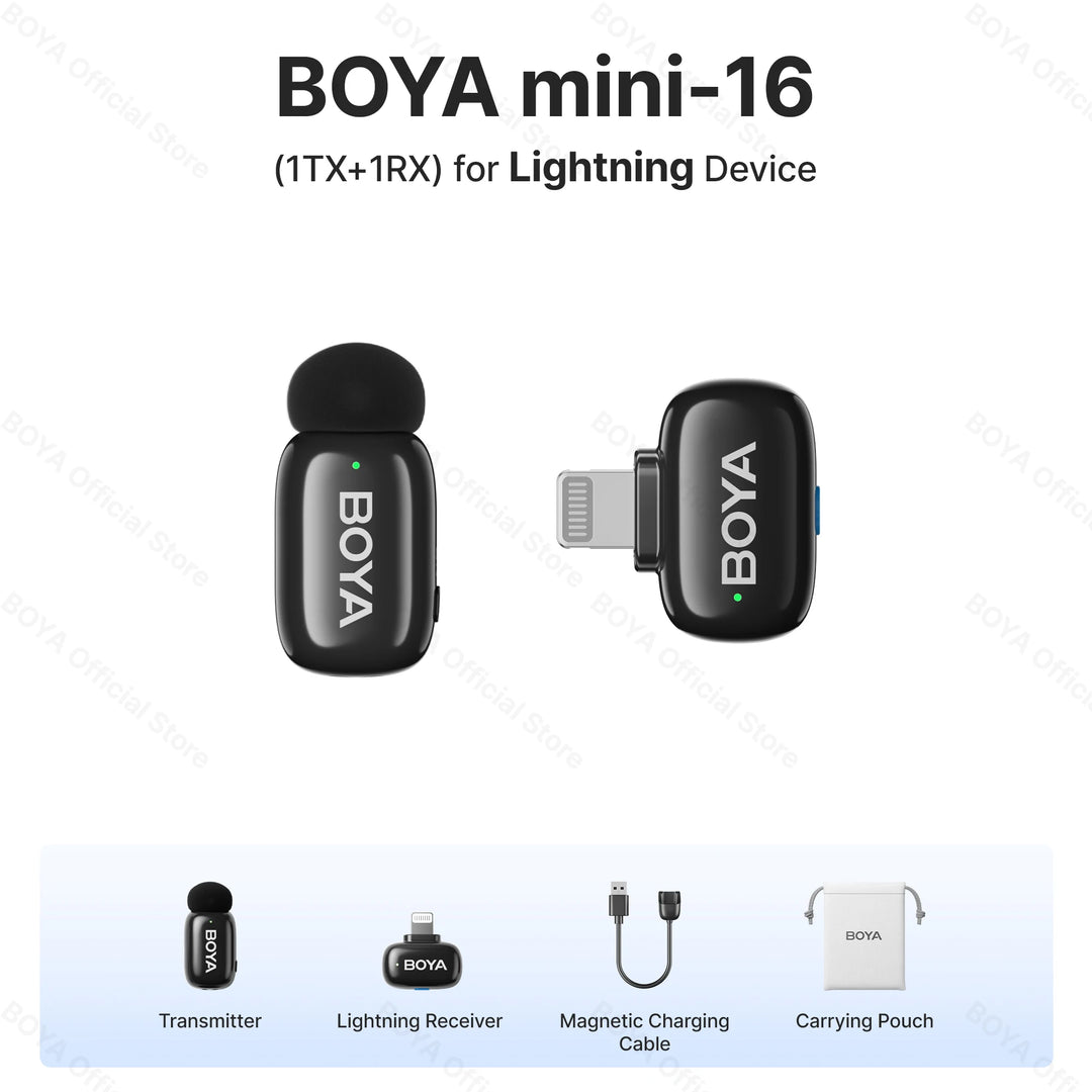 BOYA Mini Wireless Lavalier Microphone