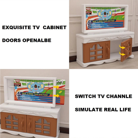 miniature items dollhouse furniture accessories living room bedroom supermarket shopping games family interaction doll kids toys