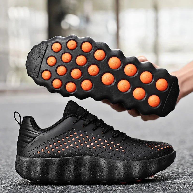 Men's Comfortable Running Shoes Breathable Thick sole Non-slip Casual Sports Shoes Cushioning Outdoor Walking Sneakers For Men