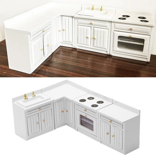 1:12 Dollhouse Miniature Kitchen Deluxe Kit