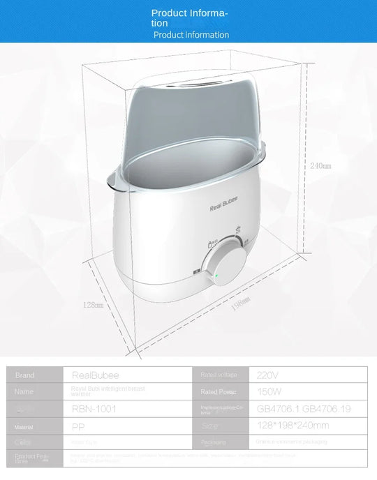 Baby Bottles Milk Warmer Food Heater Steam Sterilizer 5-Minute Fast Warming Precise Temperature Control Double Milk Warmer