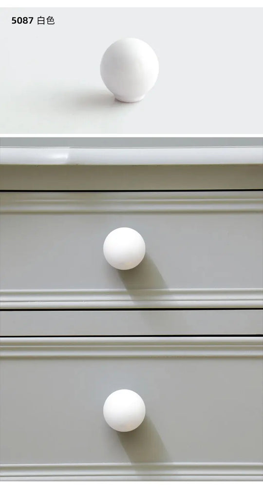 Handles Drawer Cabinet Furniture Kitchen Handles for Cabinet Knob Door Drawer Knob Colour Ceramics Rotundity Single Hole