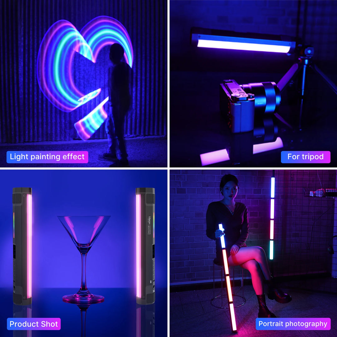 2500-9000K LED Photography Stick with Soft Light, Rechargeable Wand for Video & Creative Lighting