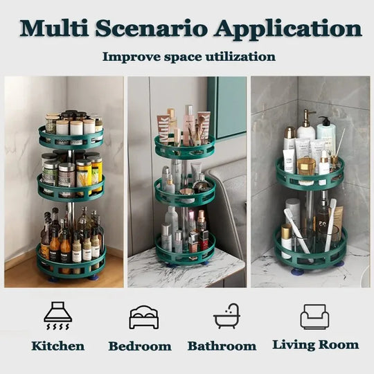 360° Rotating Spice Tray Kitchen Organizer