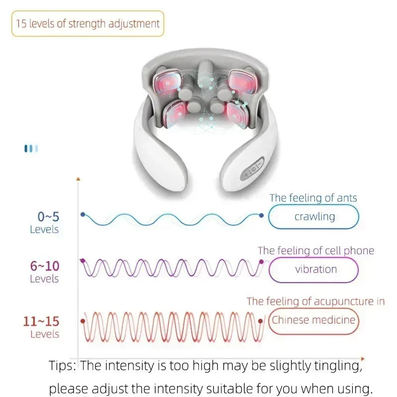 Heat Vibration Neck Massager