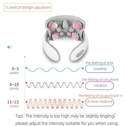 Heat Vibration Neck Massager