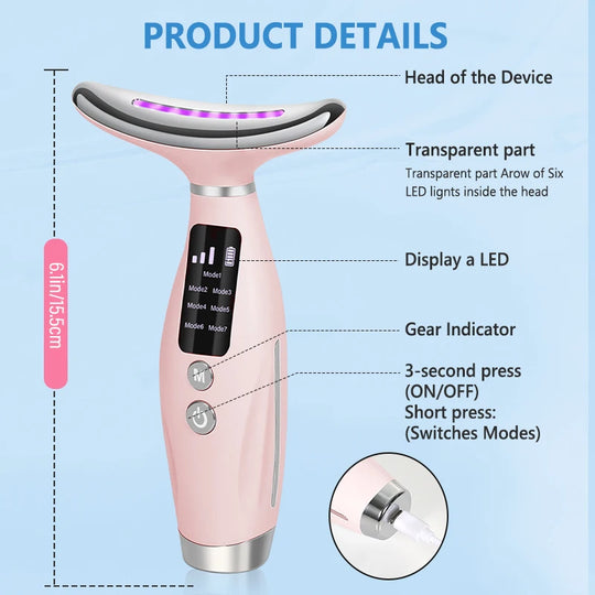 New EMS Micro-current Neck Face Beauty Device