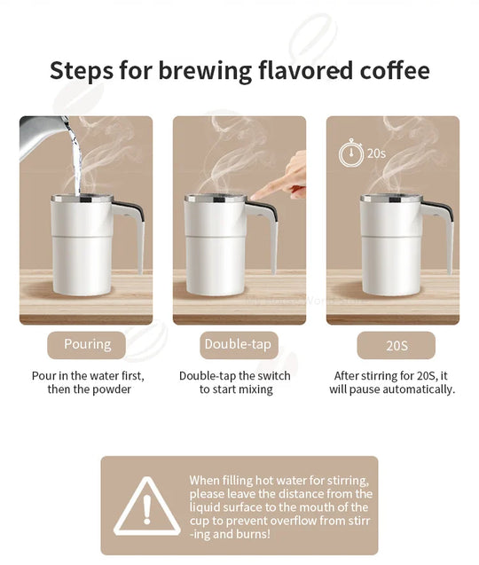 Automatic Self-Stirring Coffee Mug