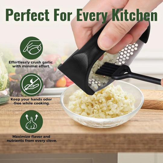 Stainless Steel Garlic Press Rocker