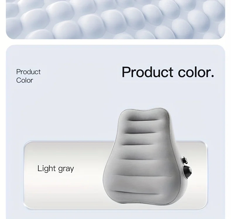 Ergonomic Inflatable Lumbar Support Pillow